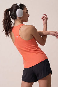 Zelocity Quick Dry Gym & Training Relaxed Tank Top - Ember Glow — thumbnail 1